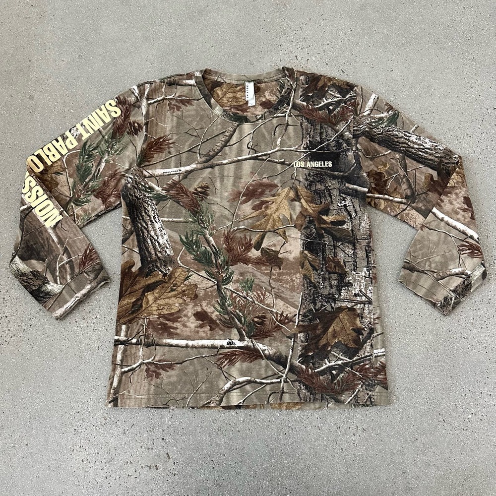 Kanye West Saint Pablo Wolves Camo Long Sleeve